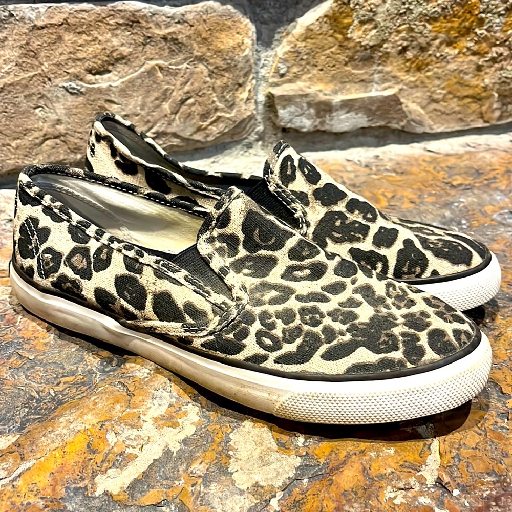 Sperry Top-Sider cheetah shoes🐆size 9.5